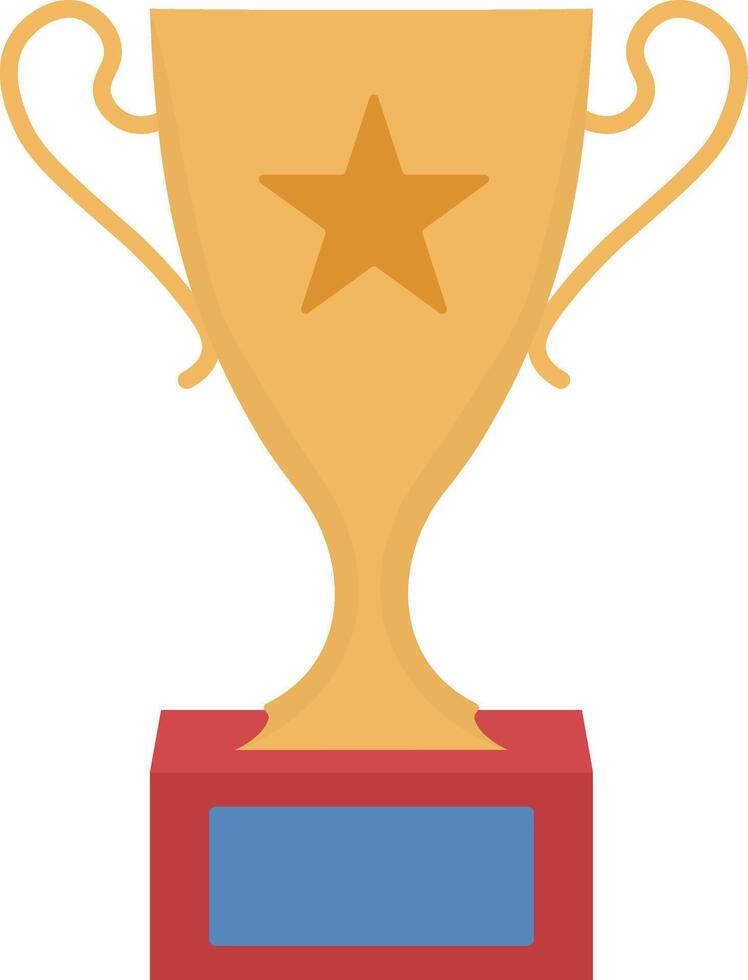Gold Prize Element for Championship. Isolated on White Background. vector