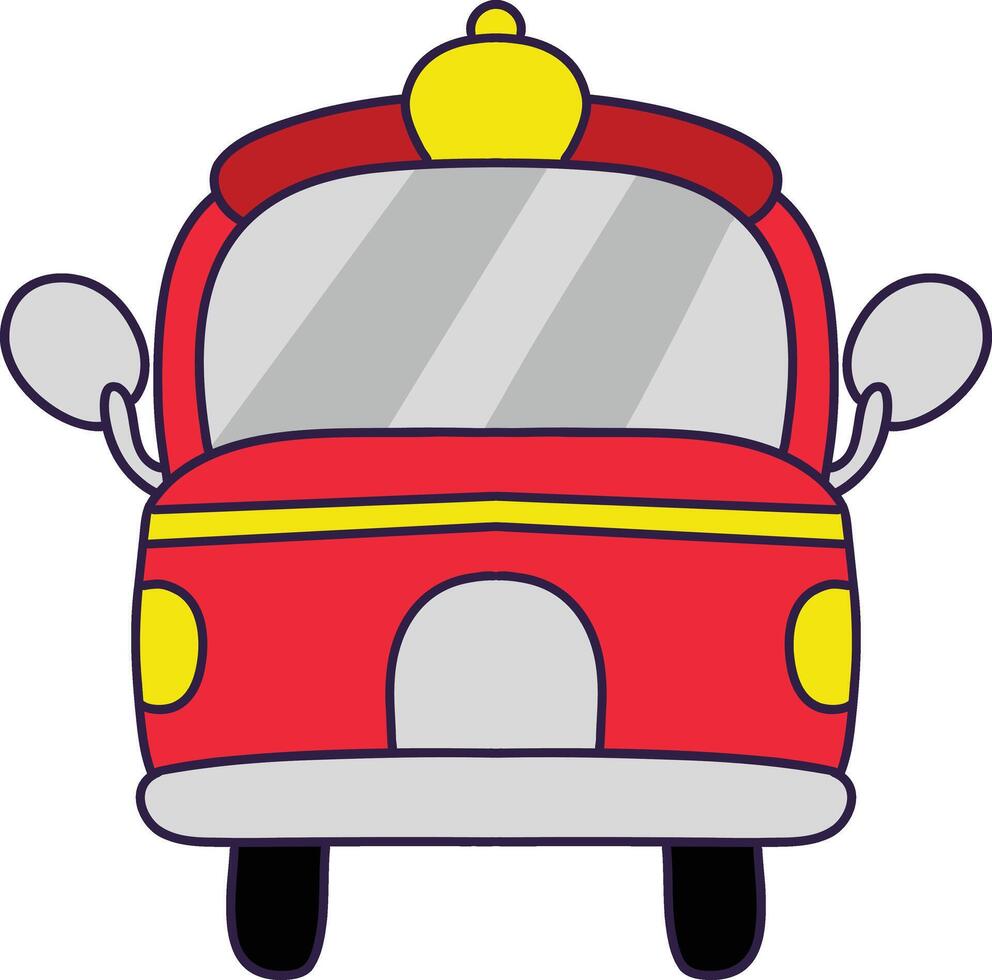 Firefighter Equipment Isolated on White Background. Illustration in Cartoon Design and Shapes. vector