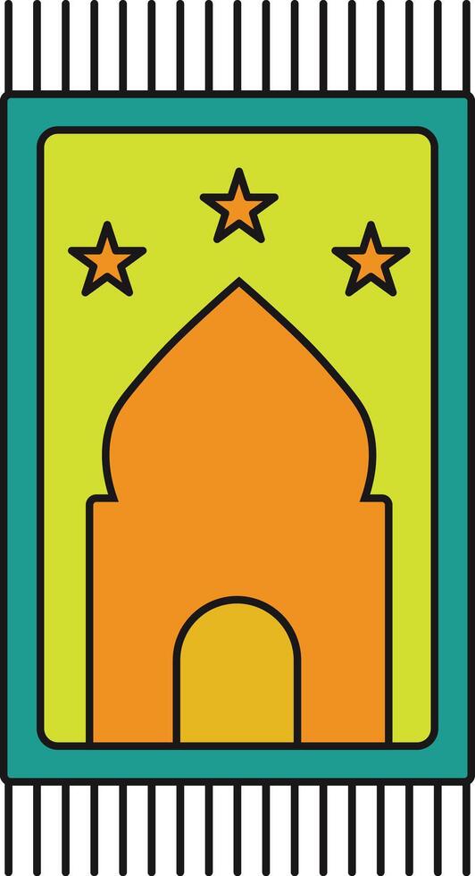 Ramadan Kareem Doodle Icon with Cartoon Style. Isolated Illustration. vector