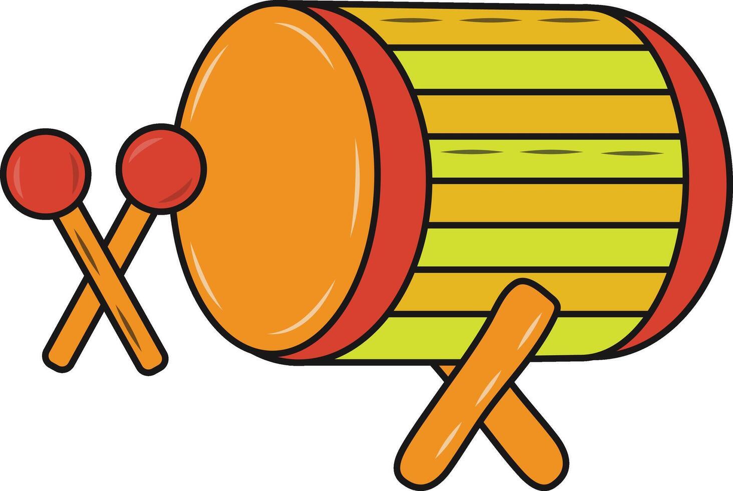 Ramadan Kareem Doodle Icon with Cartoon Style. Isolated Illustration. vector