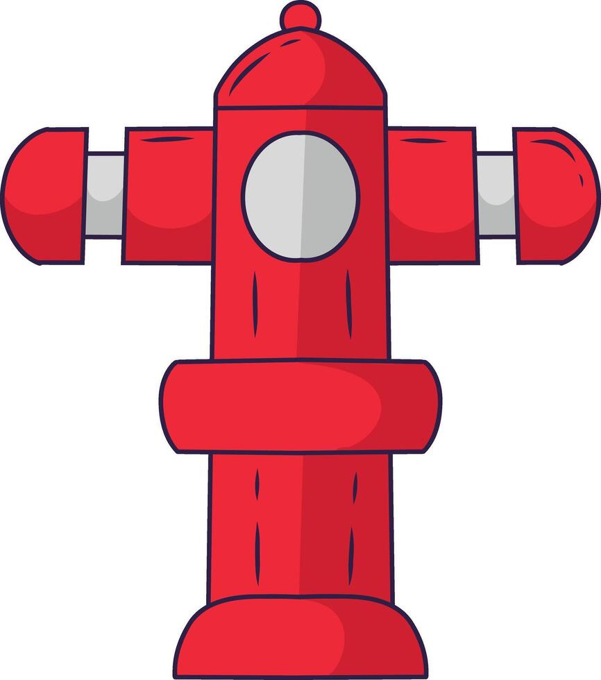Firefighter Equipment Isolated on White Background. Illustration in Cartoon Design and Shapes. vector