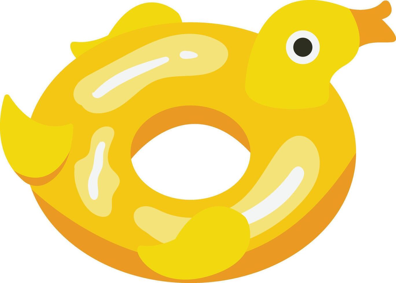 Illustration of inflatable Swimming Ring. with Cartoon Design Style. vector