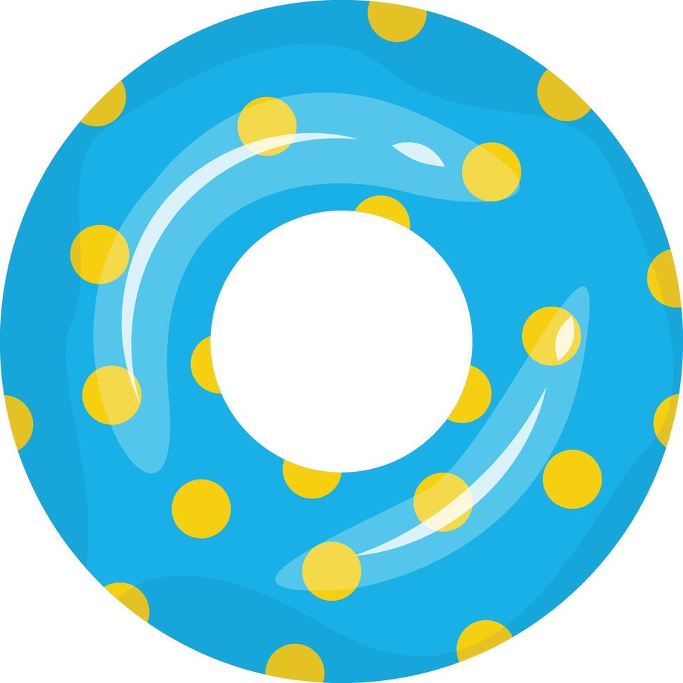 Illustration of inflatable Swimming Ring. with Cartoon Design Style. vector