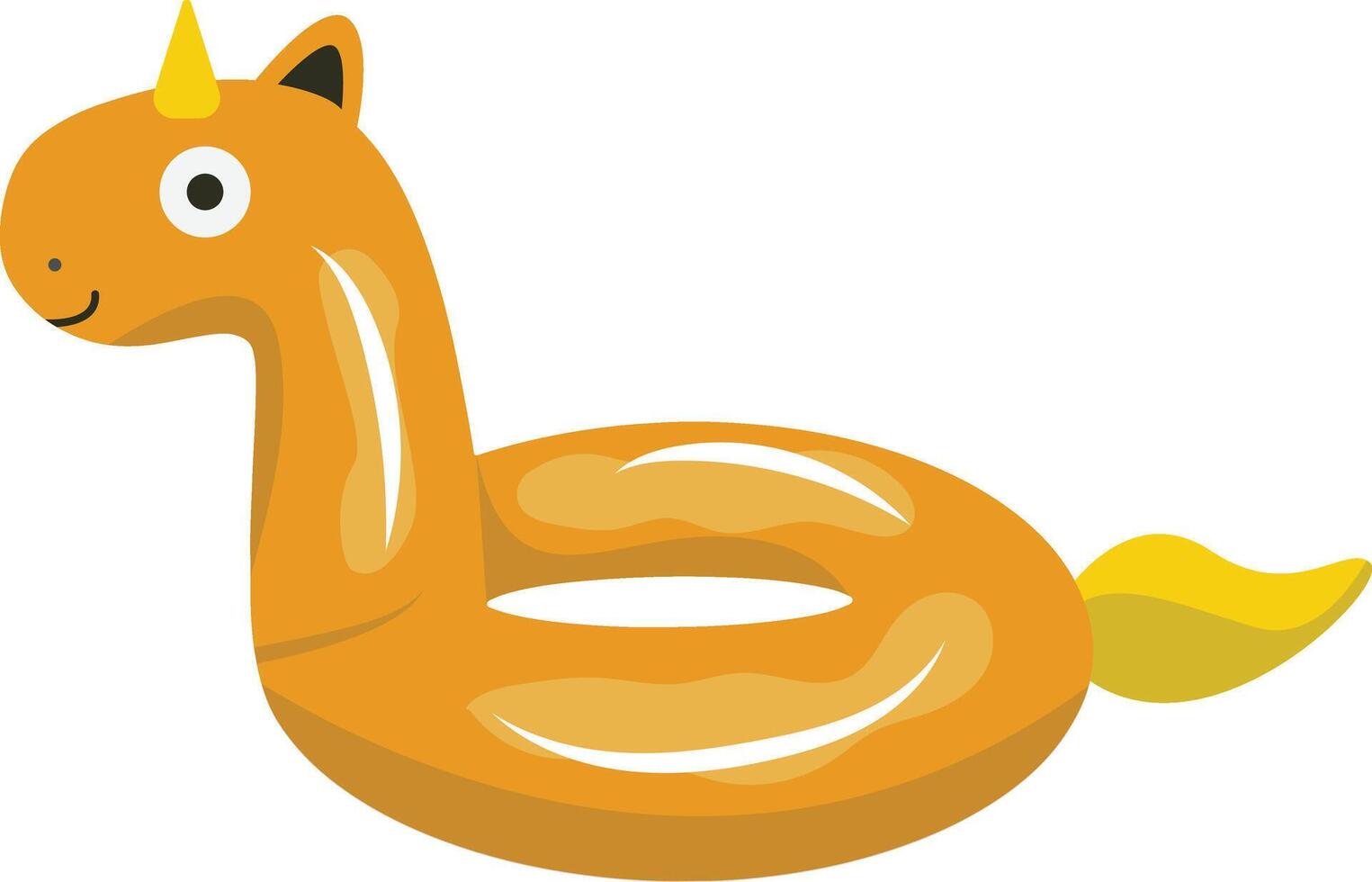 Illustration of inflatable Swimming Ring. with Cartoon Design Style. vector