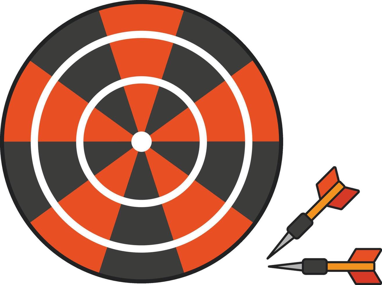 dartboard icon illustration vector