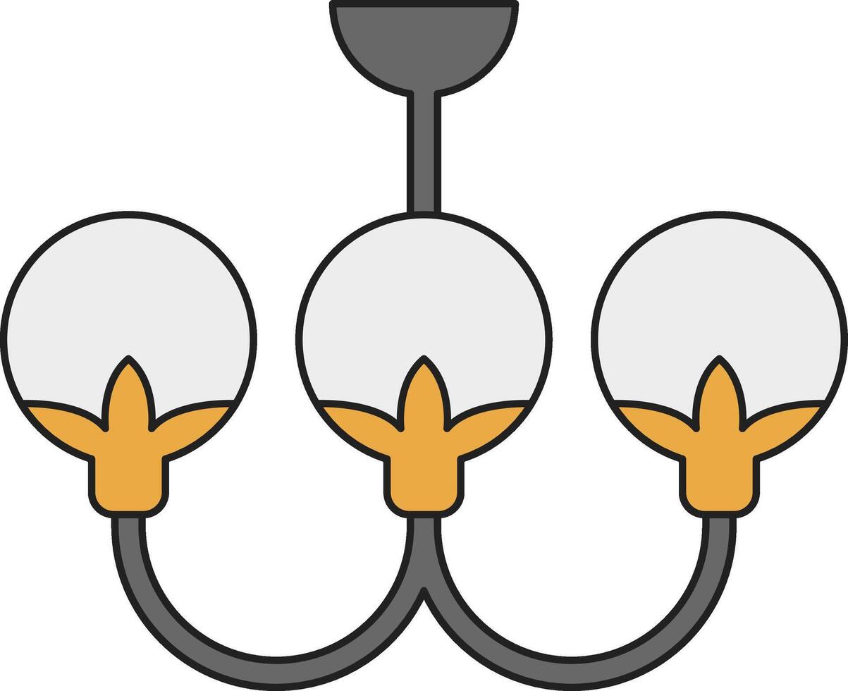 chandelier icon illustration vector