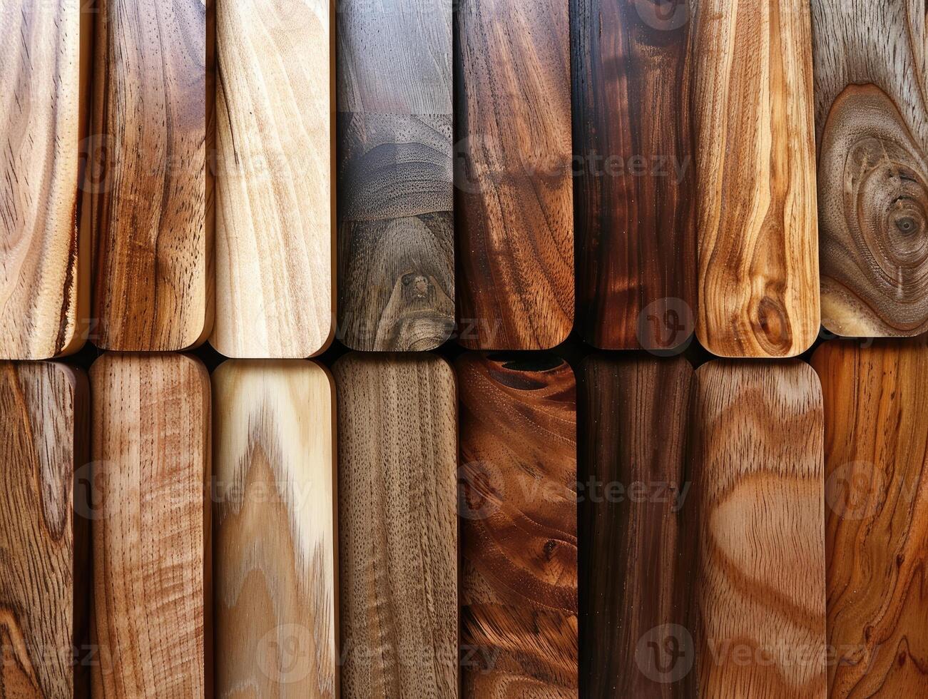 Various wooden planks showcasing different patterns photo