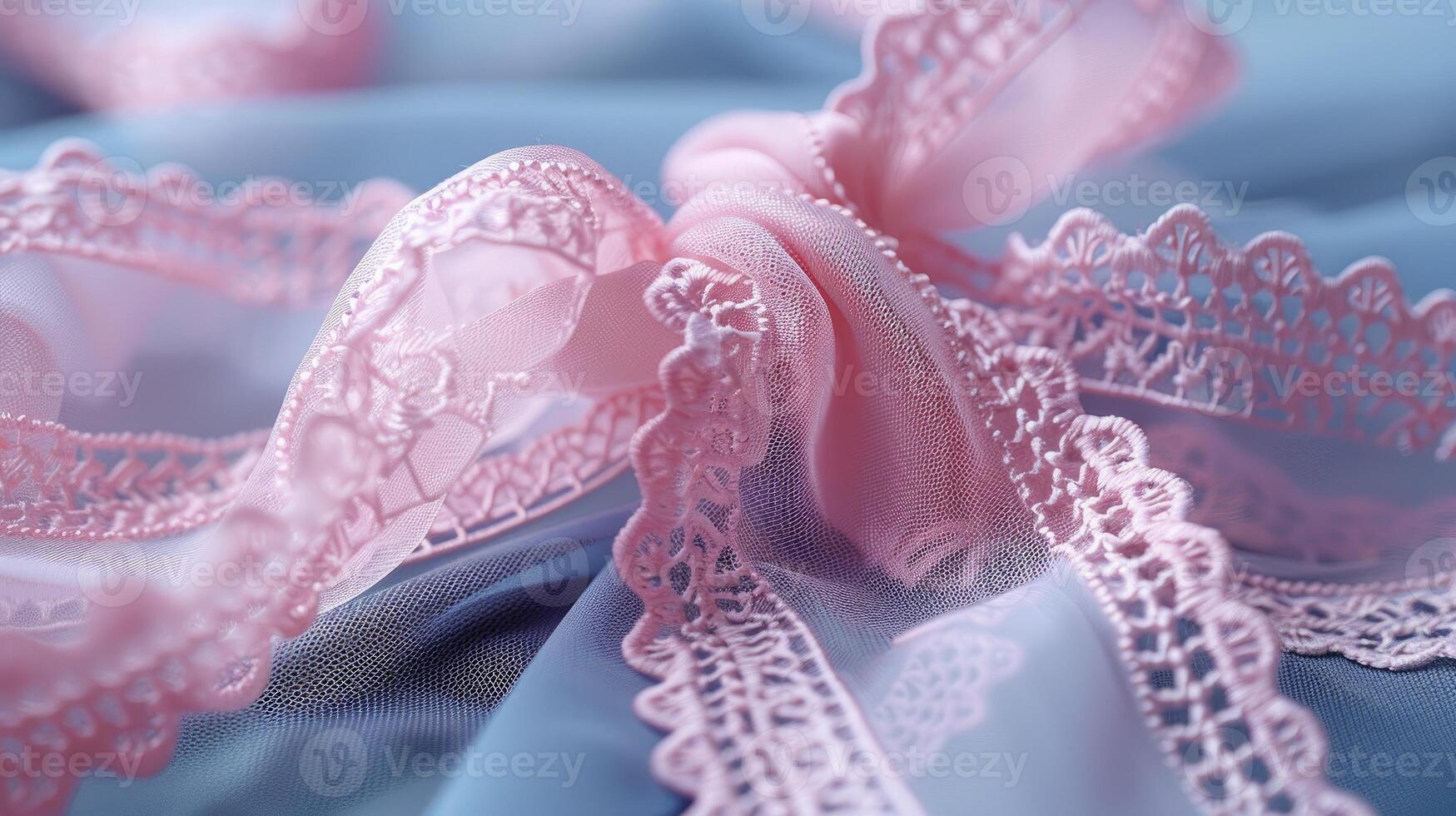 Elegant arrangement featuring delicate lace intertwined photo
