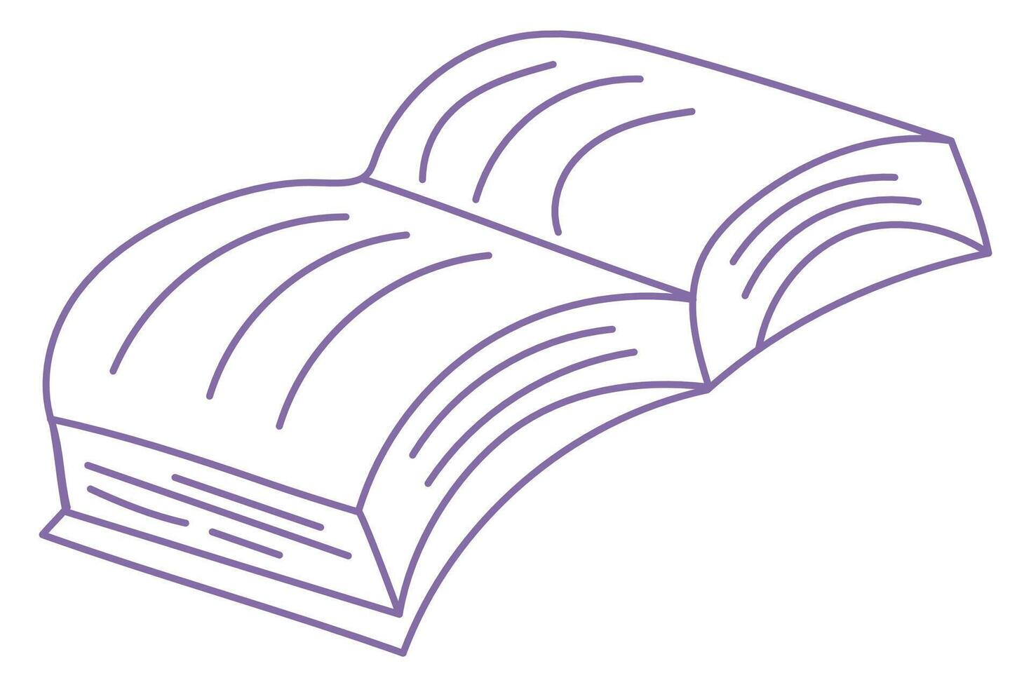 Sketche of book outlines. Symbols of lines of bookstore, library. A bunch of silhouettes of books. Hand drawn scribbles of books Library, bookstore icons. vector