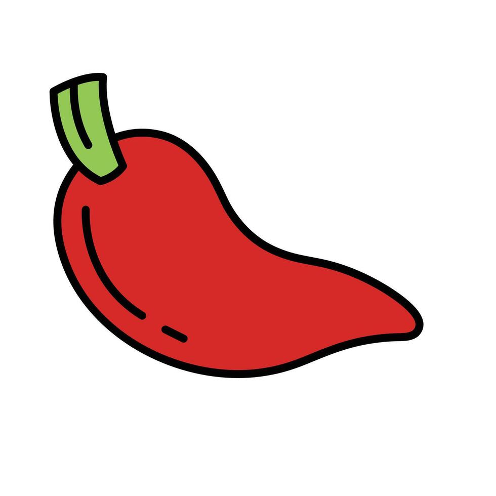 isolate spicy sauce flat icon vector