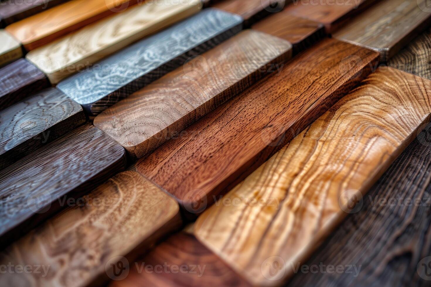 Various wooden planks showcasing different patterns photo