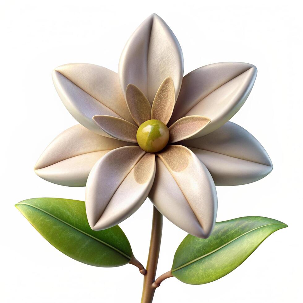Realistic High Quality Beautiful Flower Isolated photo