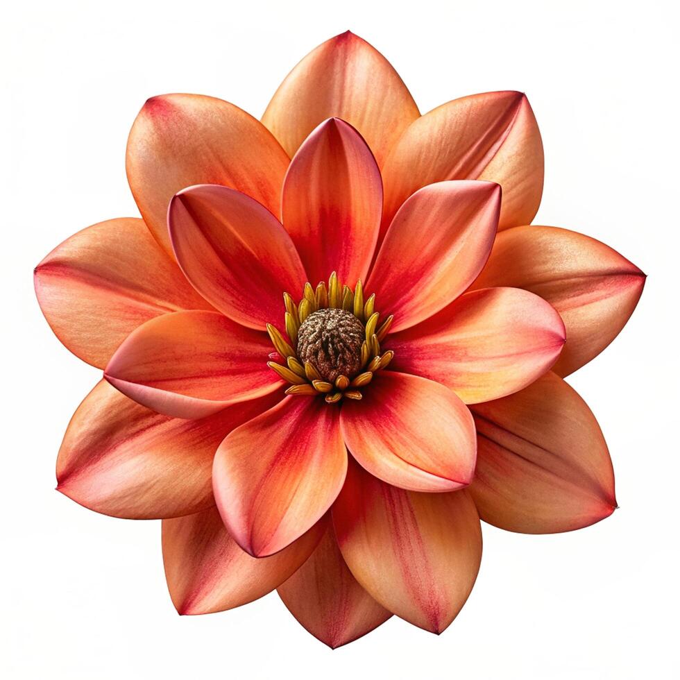 Realistic High Quality Beautiful Flower Isolated photo