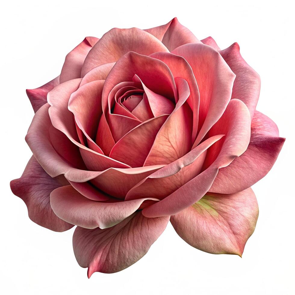 Realistic High Quality Beautiful Flower Isolated photo