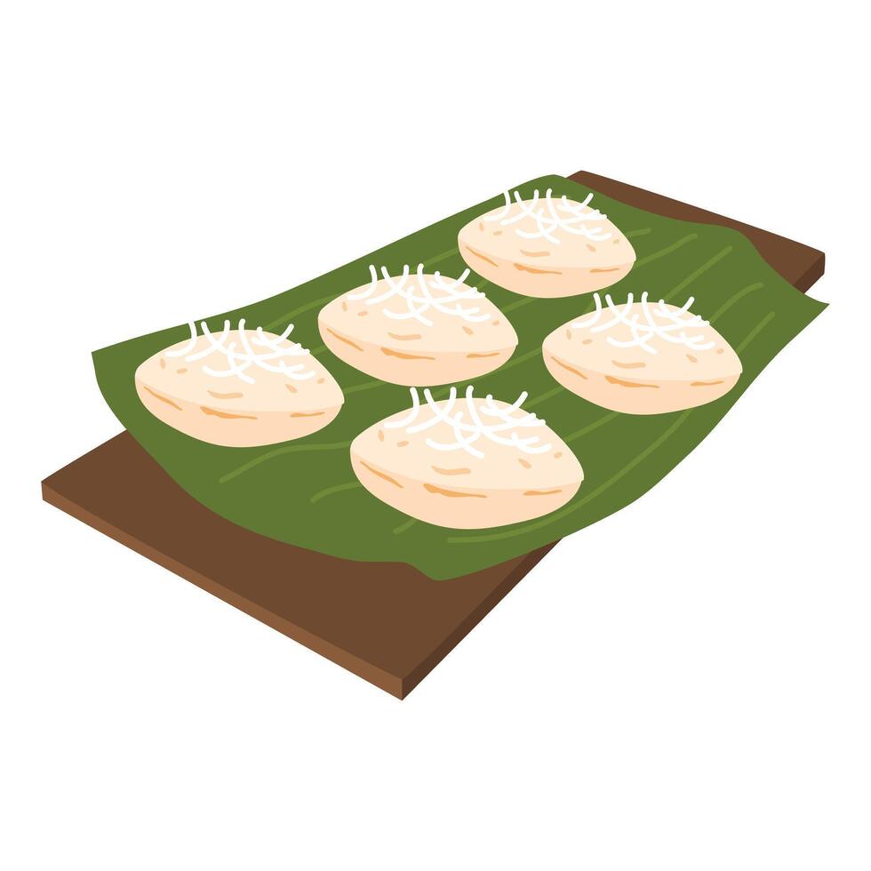 laklak Unique Traditional Snack in Bali vector