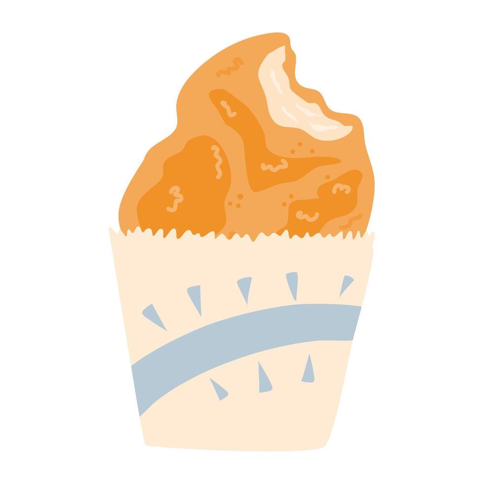 Taiwanese style deep fried chicken fillet vector