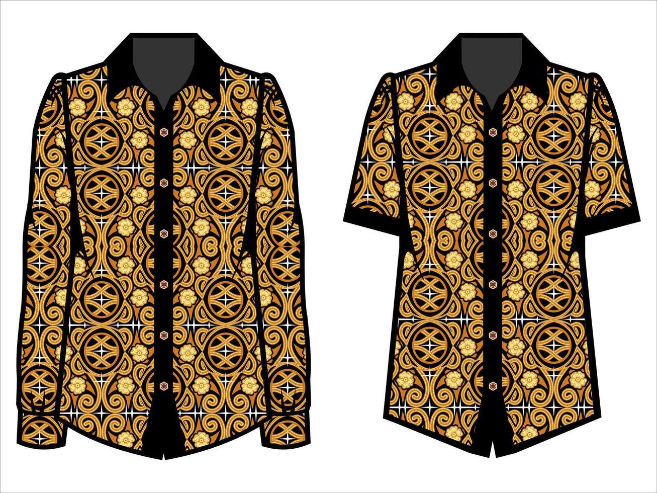various batik clothes vector