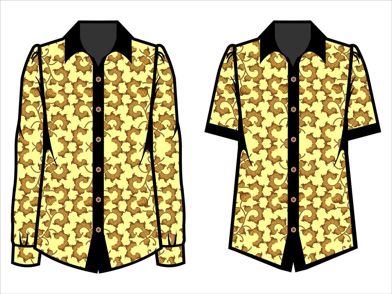 various batik clothes vector