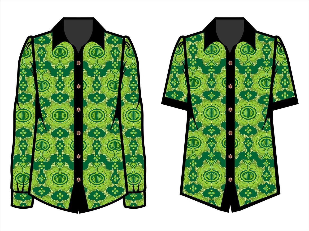 various batik clothes vector