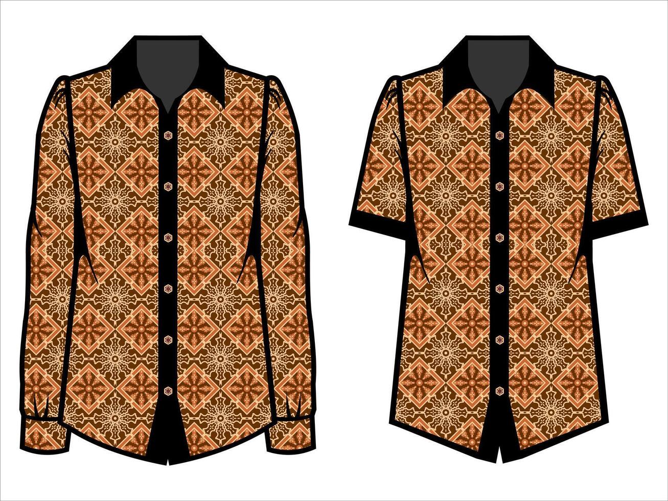various batik clothes vector
