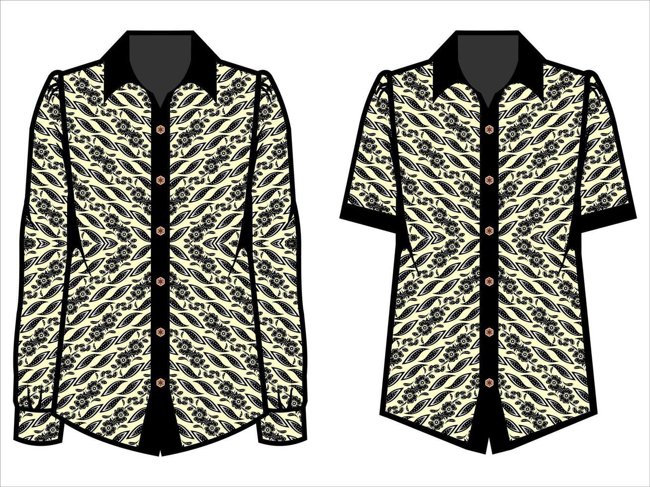 various batik clothes vector