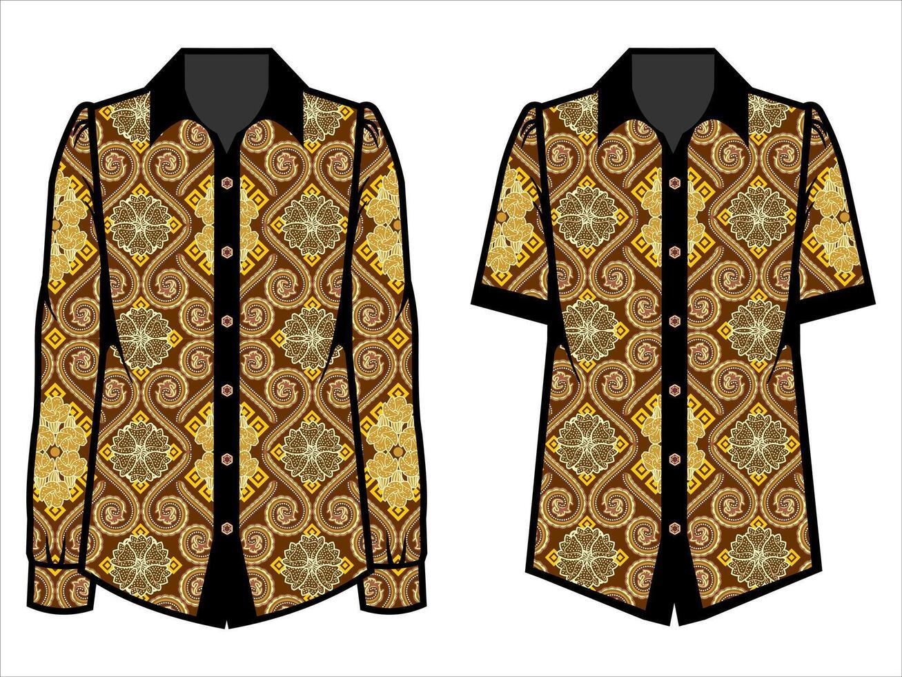 various batik clothes vector