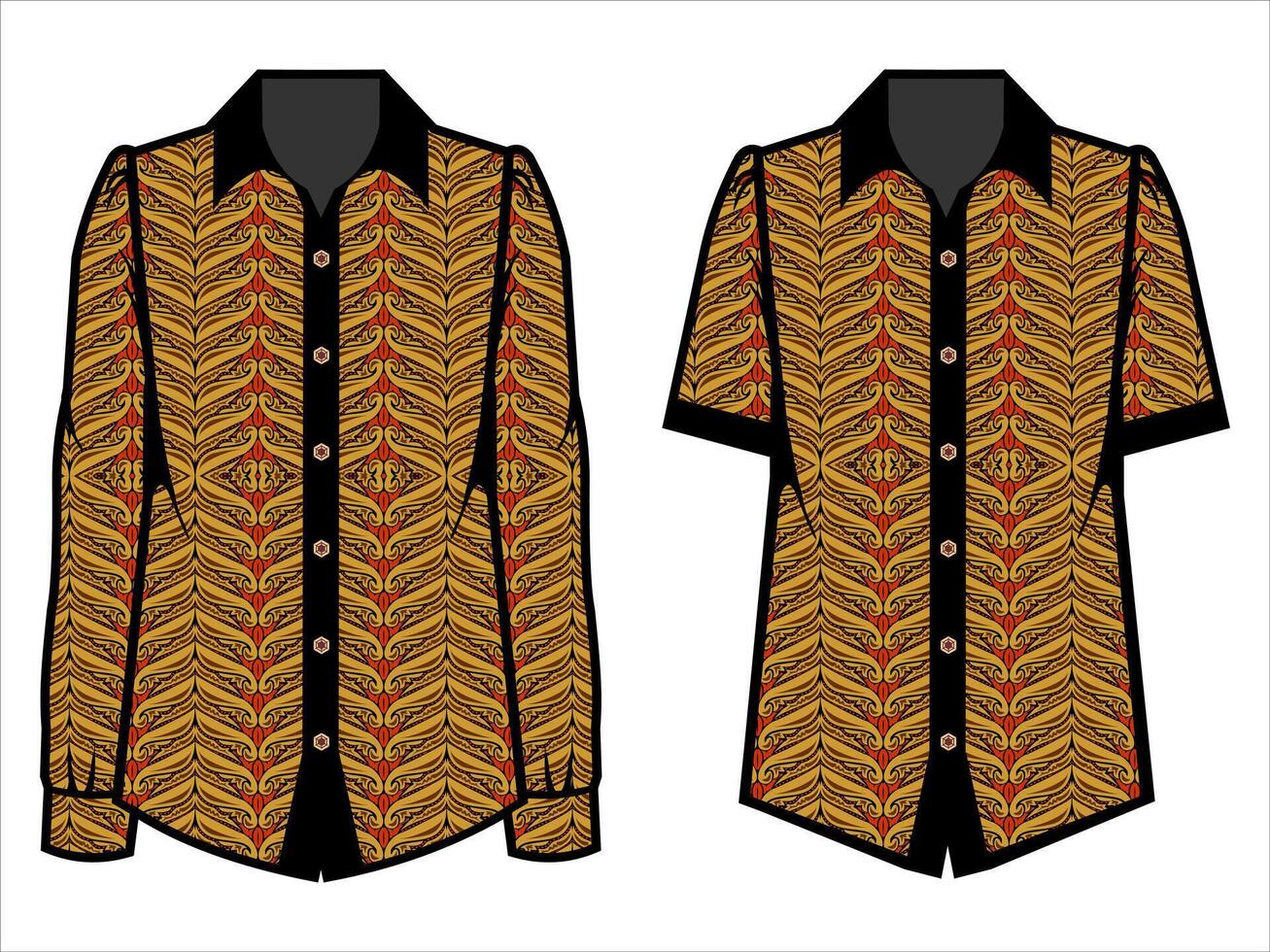 various batik clothes vector