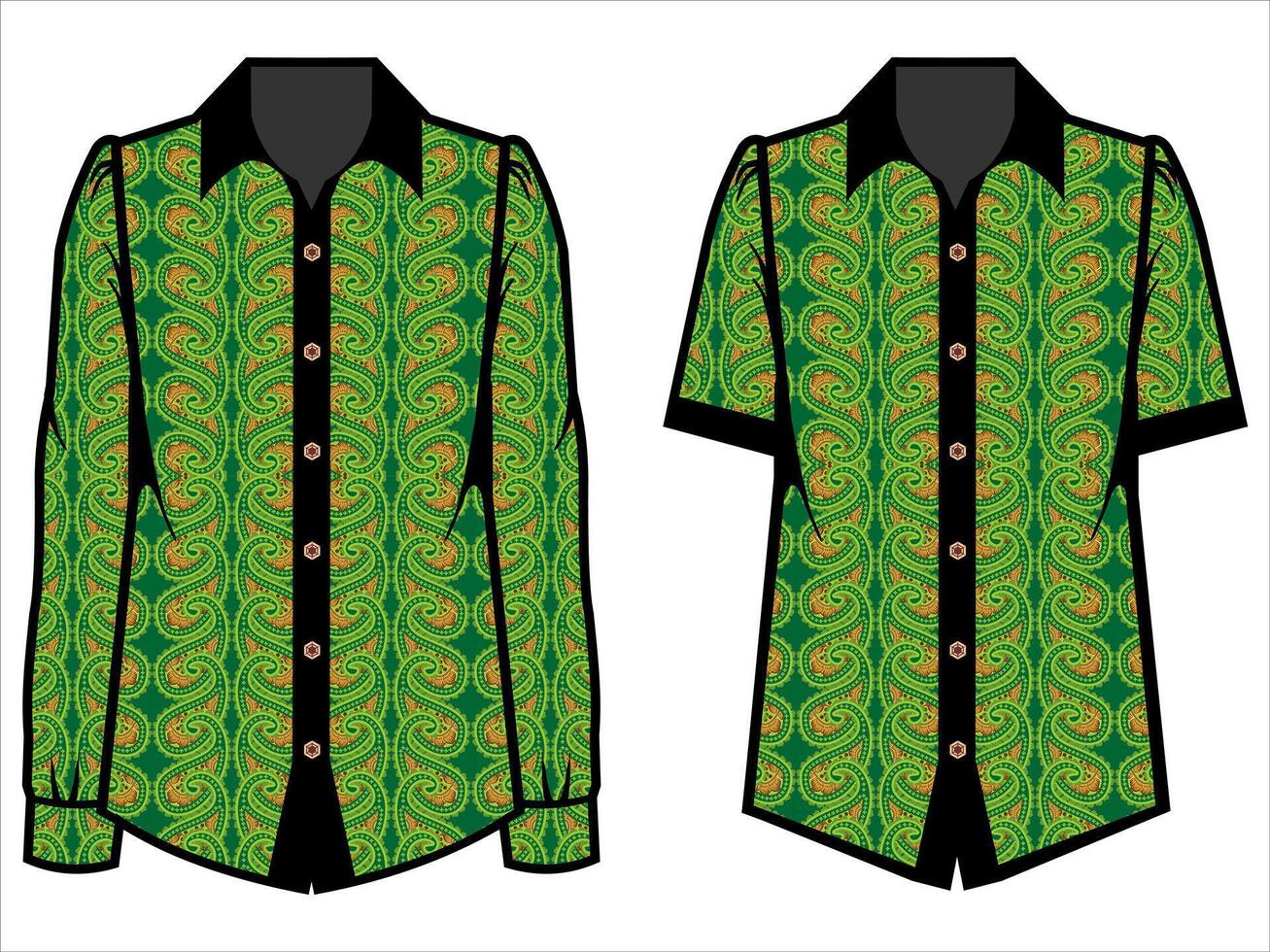 various batik clothes vector