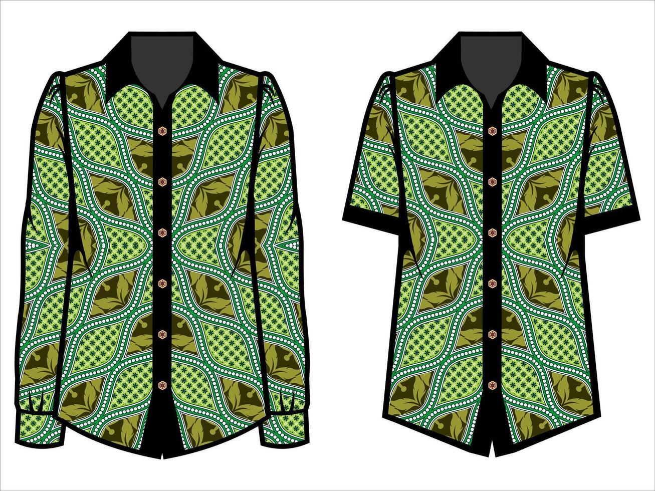 various batik clothes vector