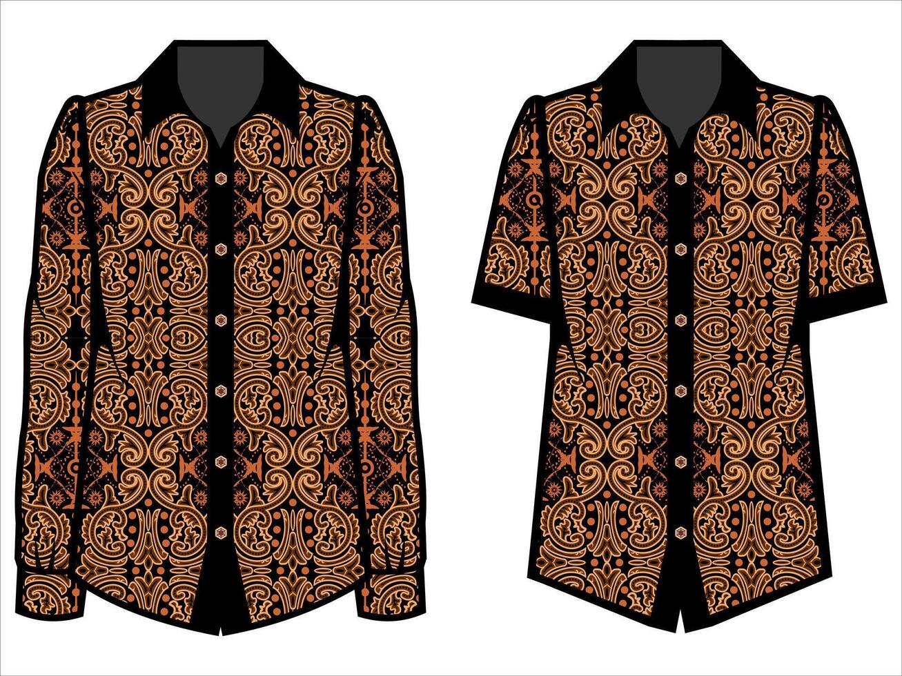 various batik clothes vector