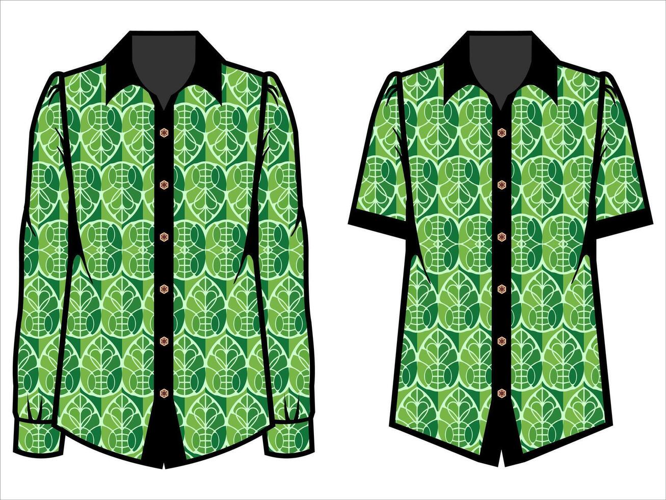 various batik clothes vector