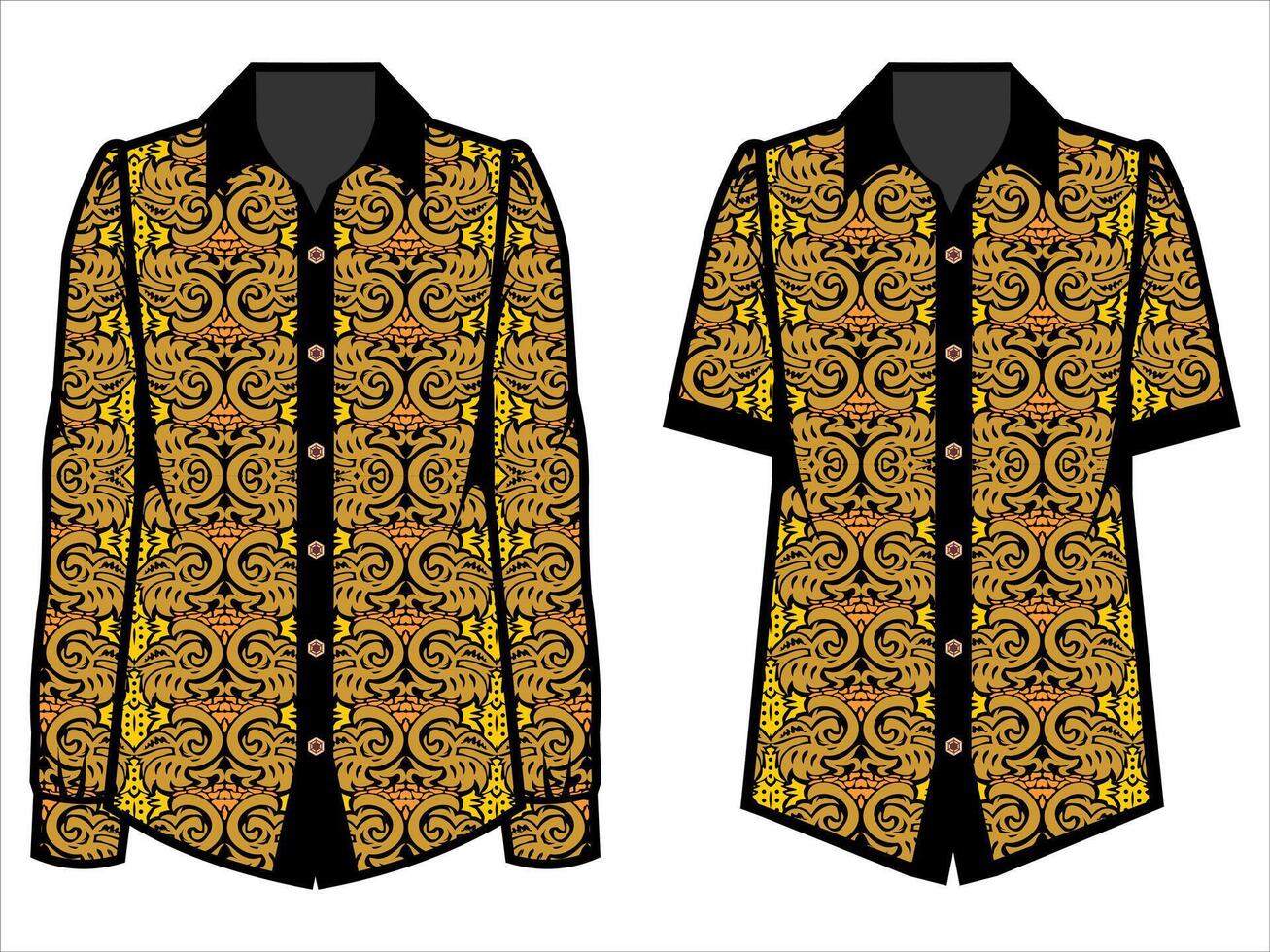various batik clothes vector