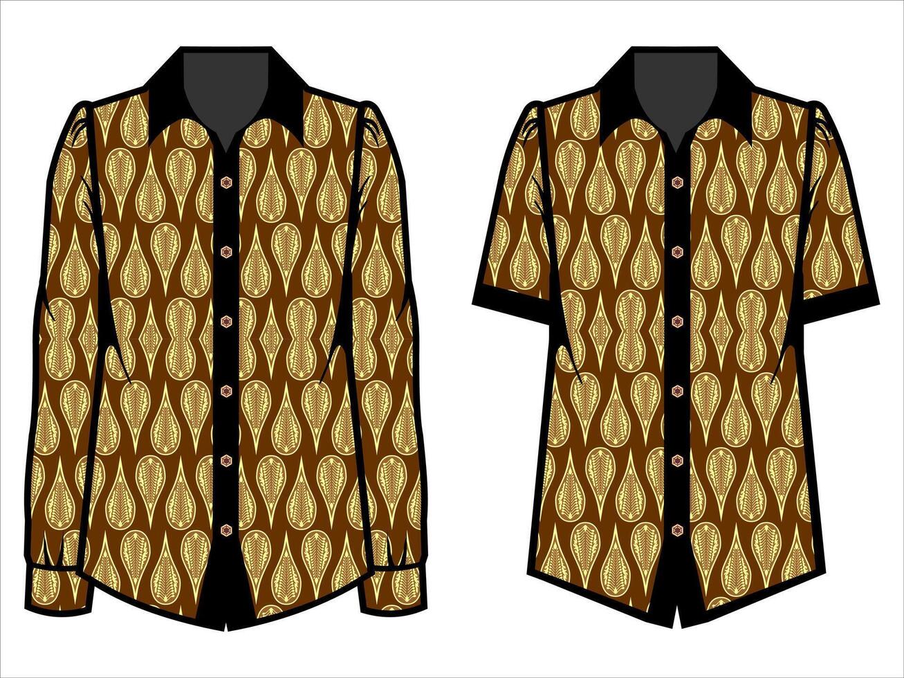 various batik clothes vector