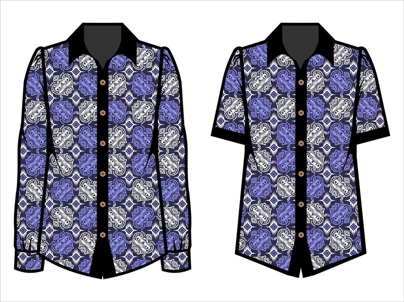 various batik clothes vector