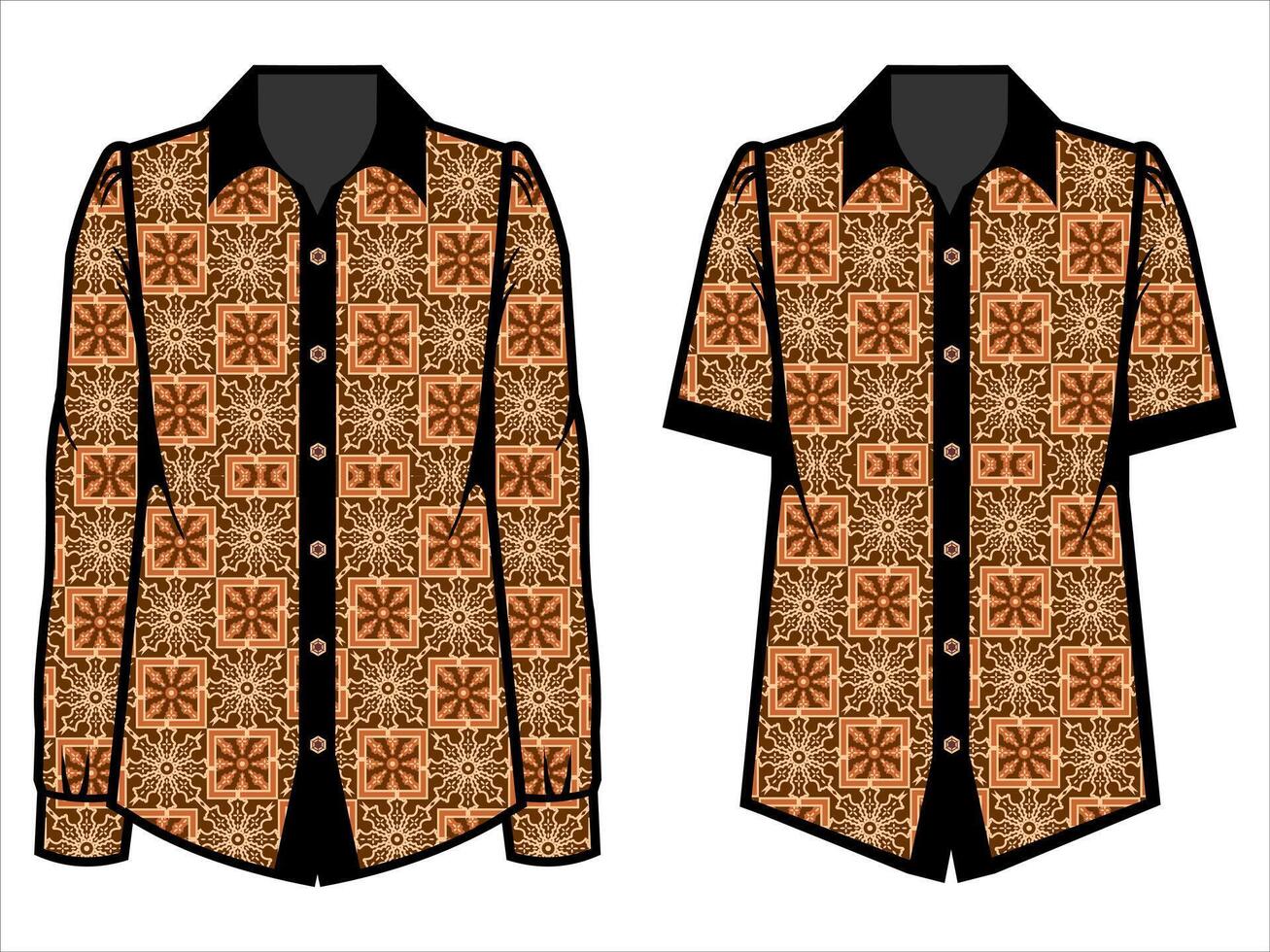 various batik clothes vector