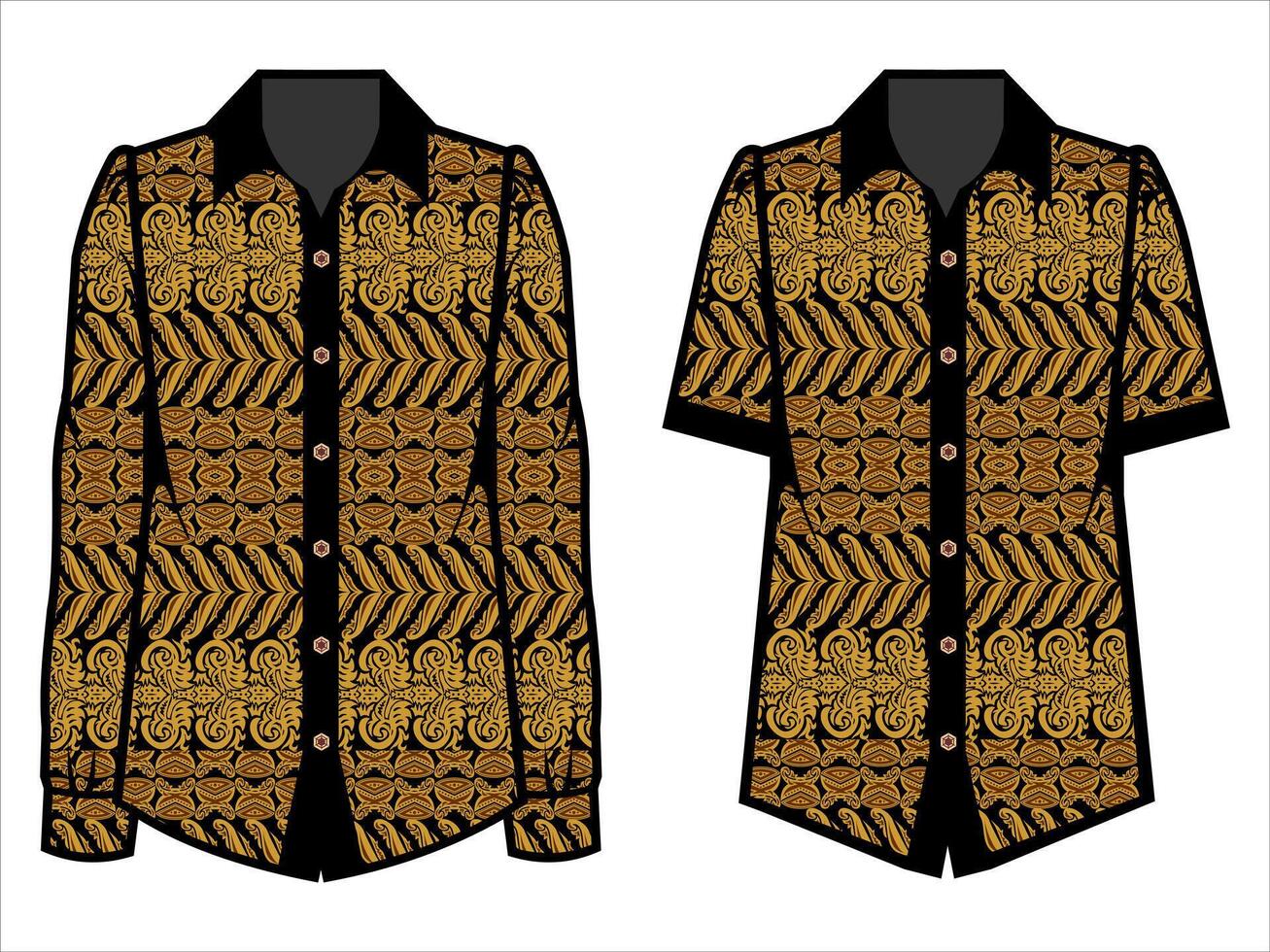 various batik clothes vector