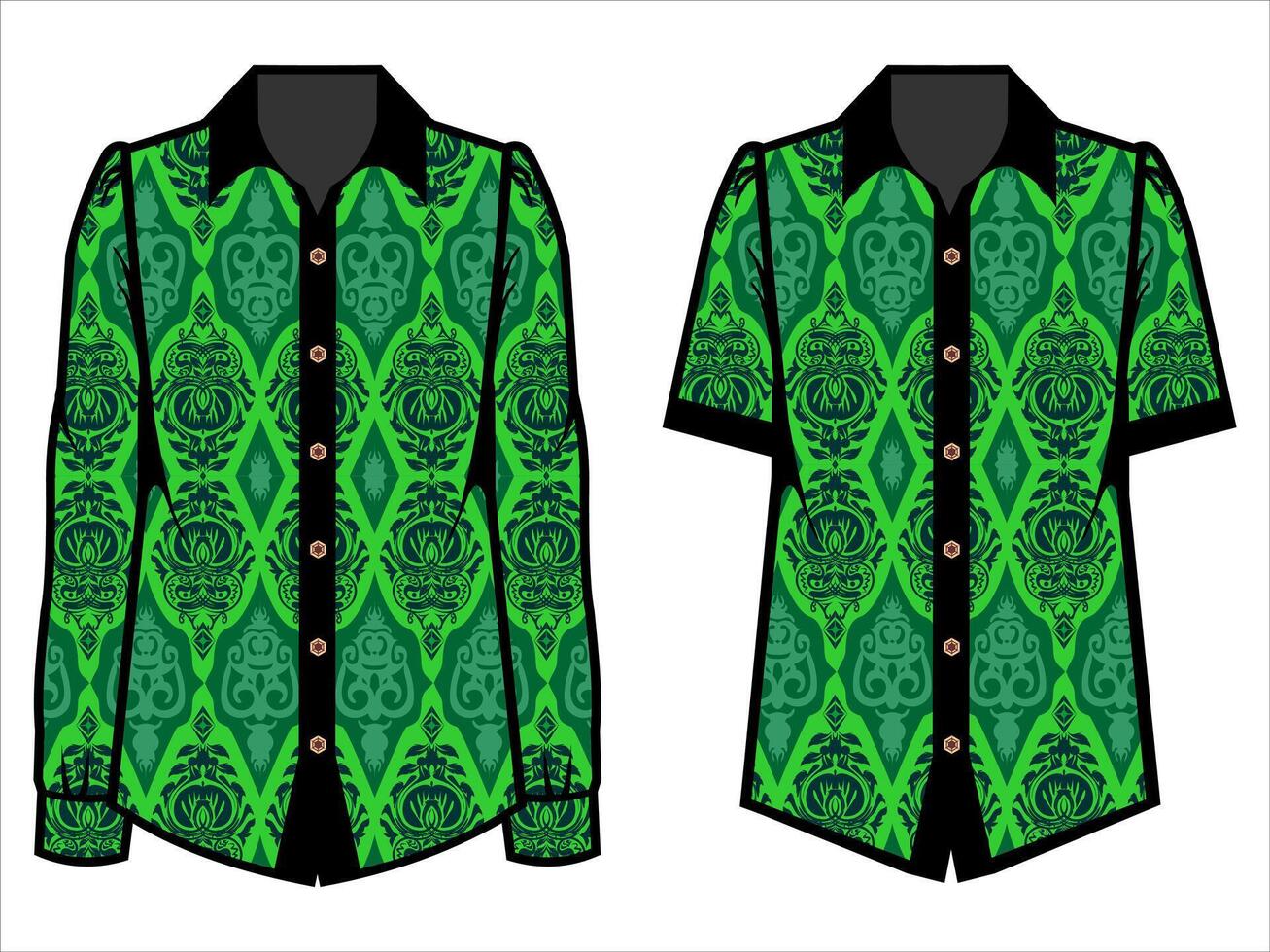 various batik clothes vector