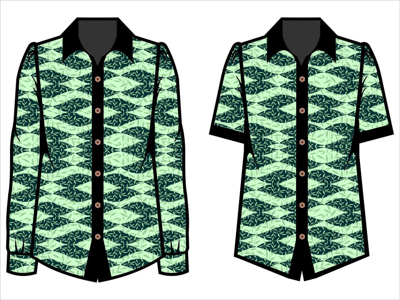 various batik clothes vector