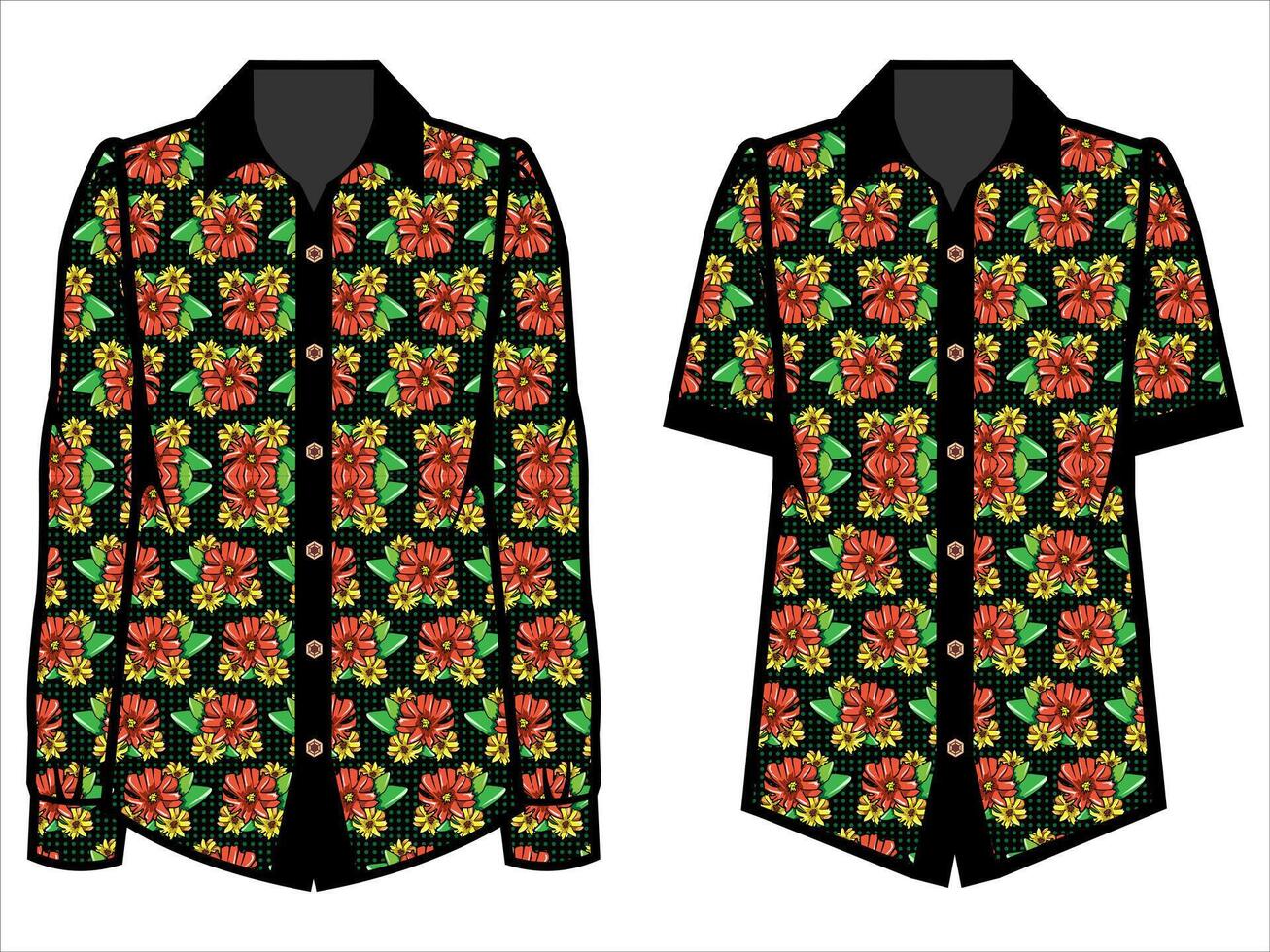 various batik clothes vector
