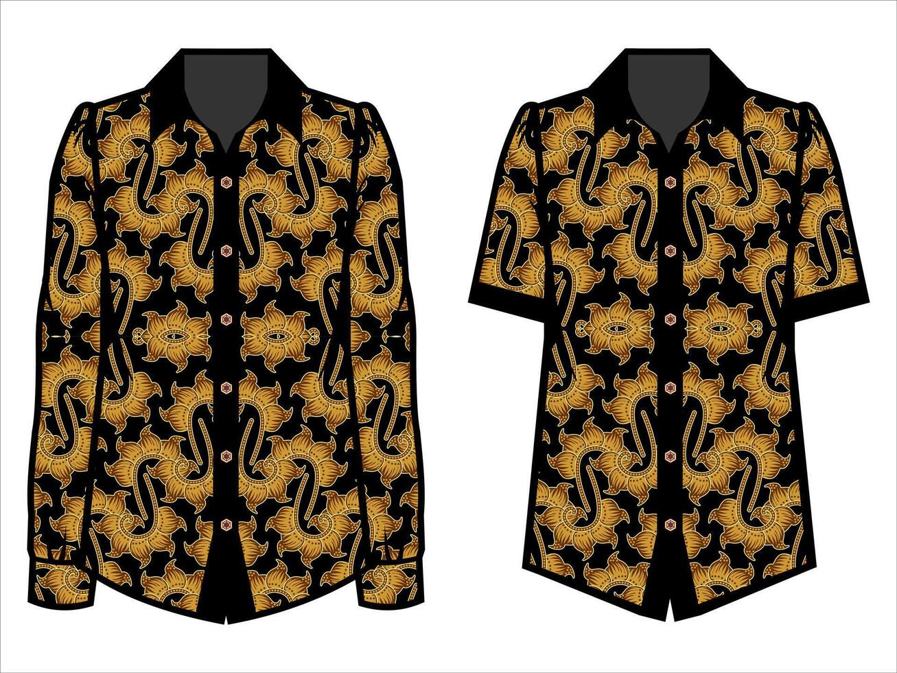various batik clothes vector