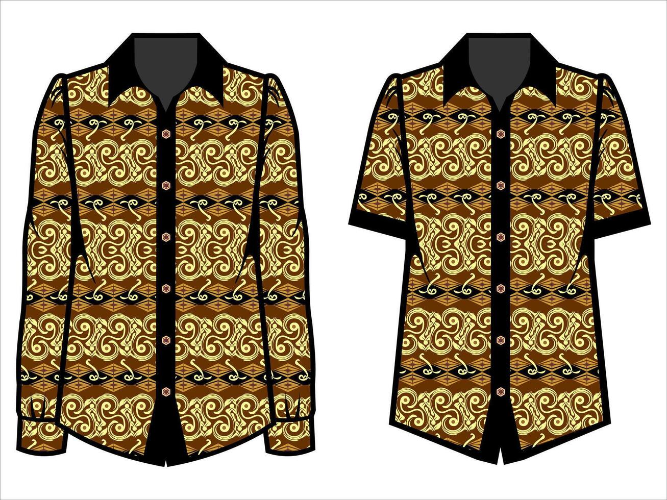 various batik clothes vector