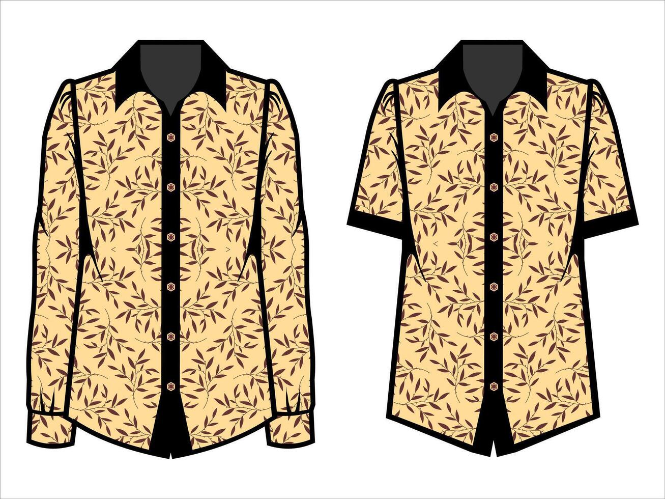 various batik clothes vector