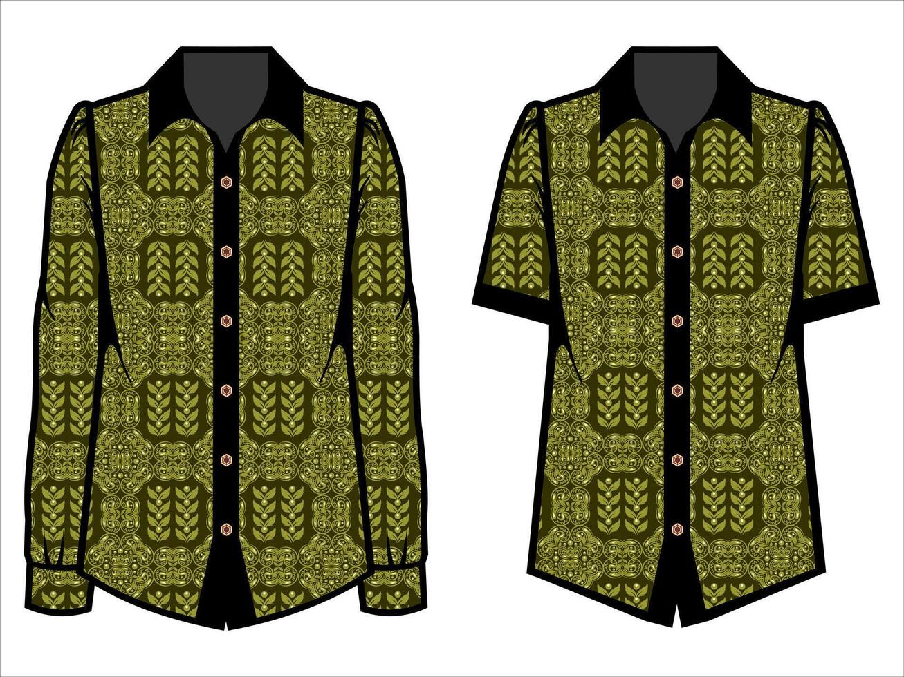 various batik clothes vector