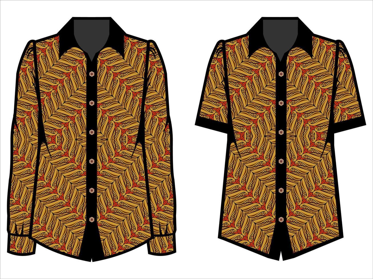 various batik clothes vector