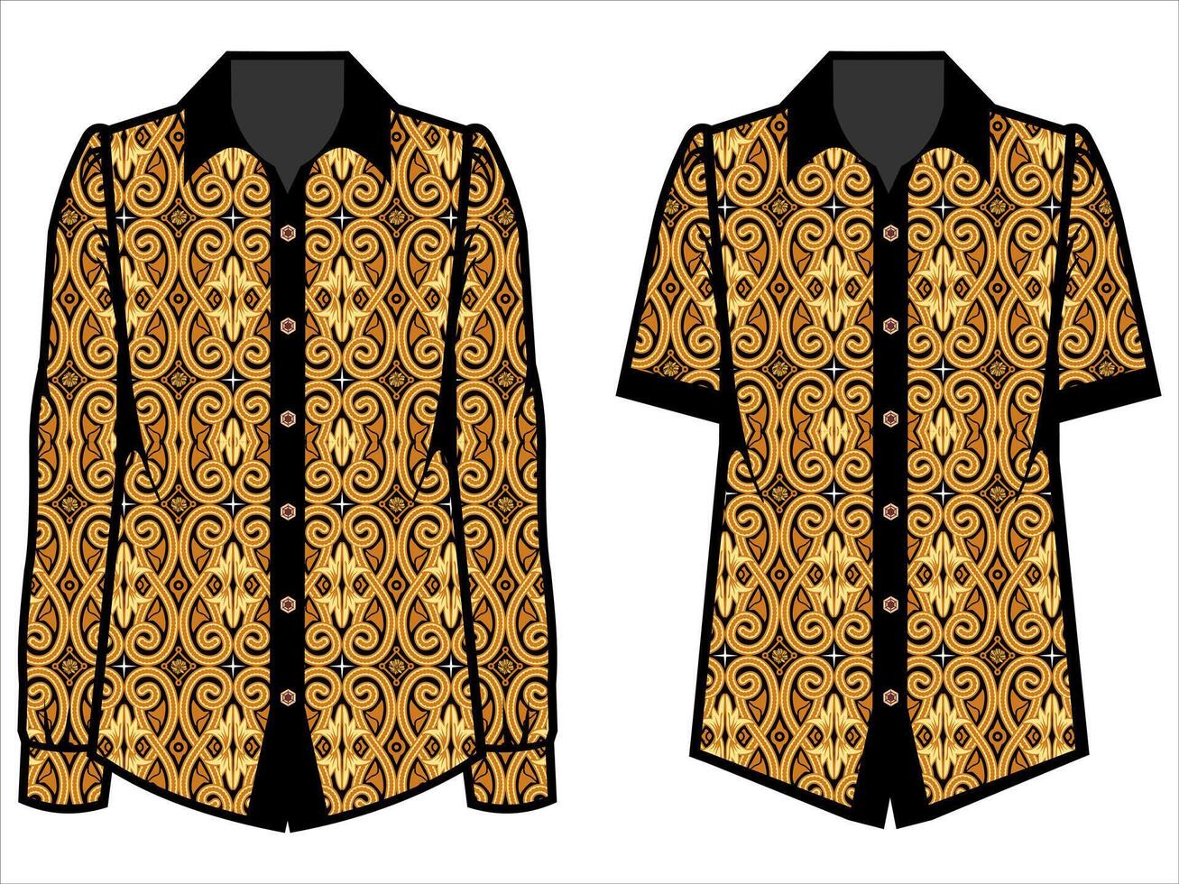 various batik clothes vector