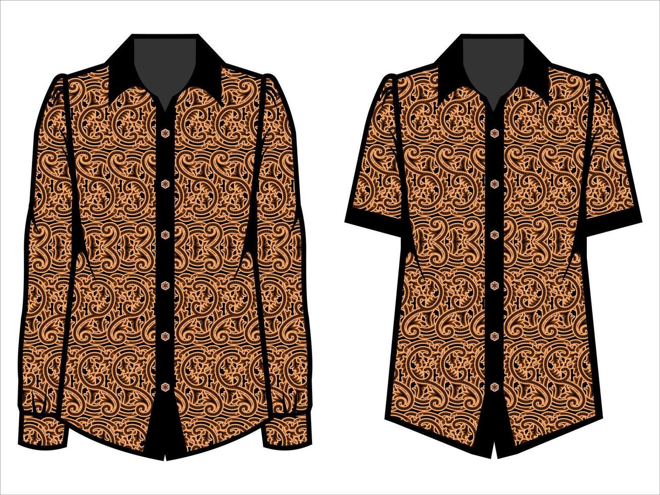 various batik clothes vector