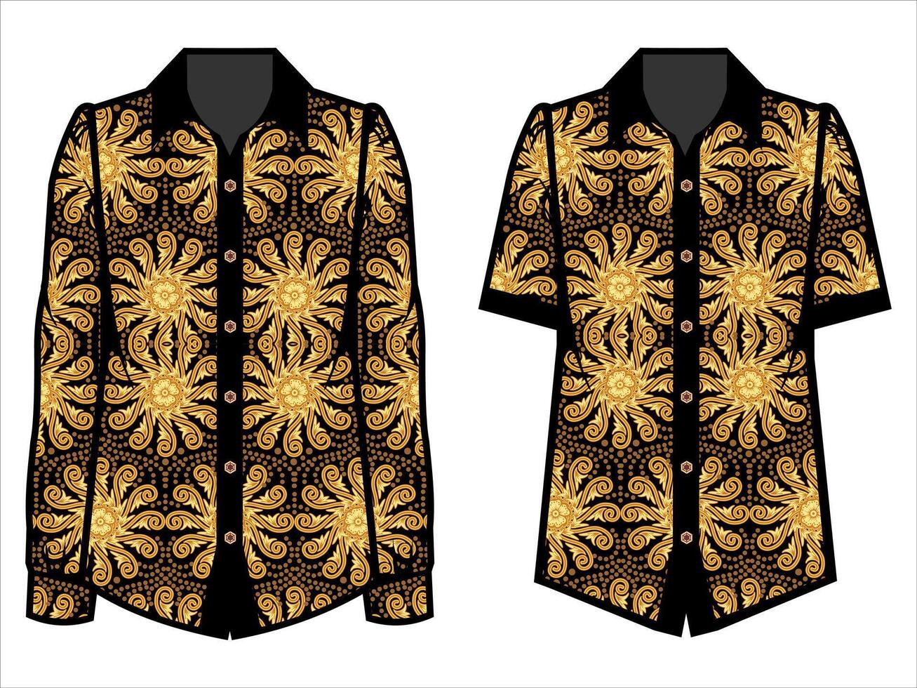 various batik clothes vector