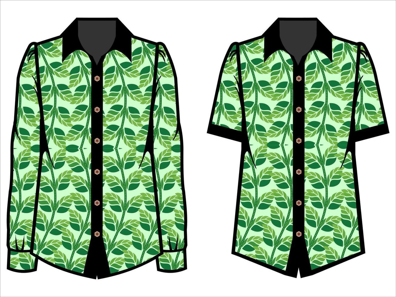 various batik clothes vector