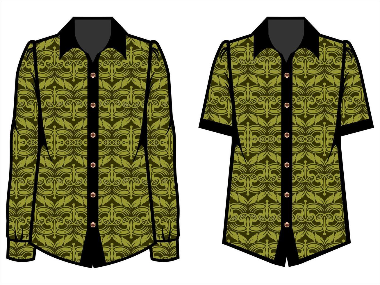 various batik clothes vector