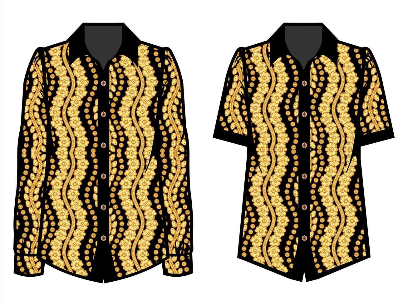 various batik clothes vector